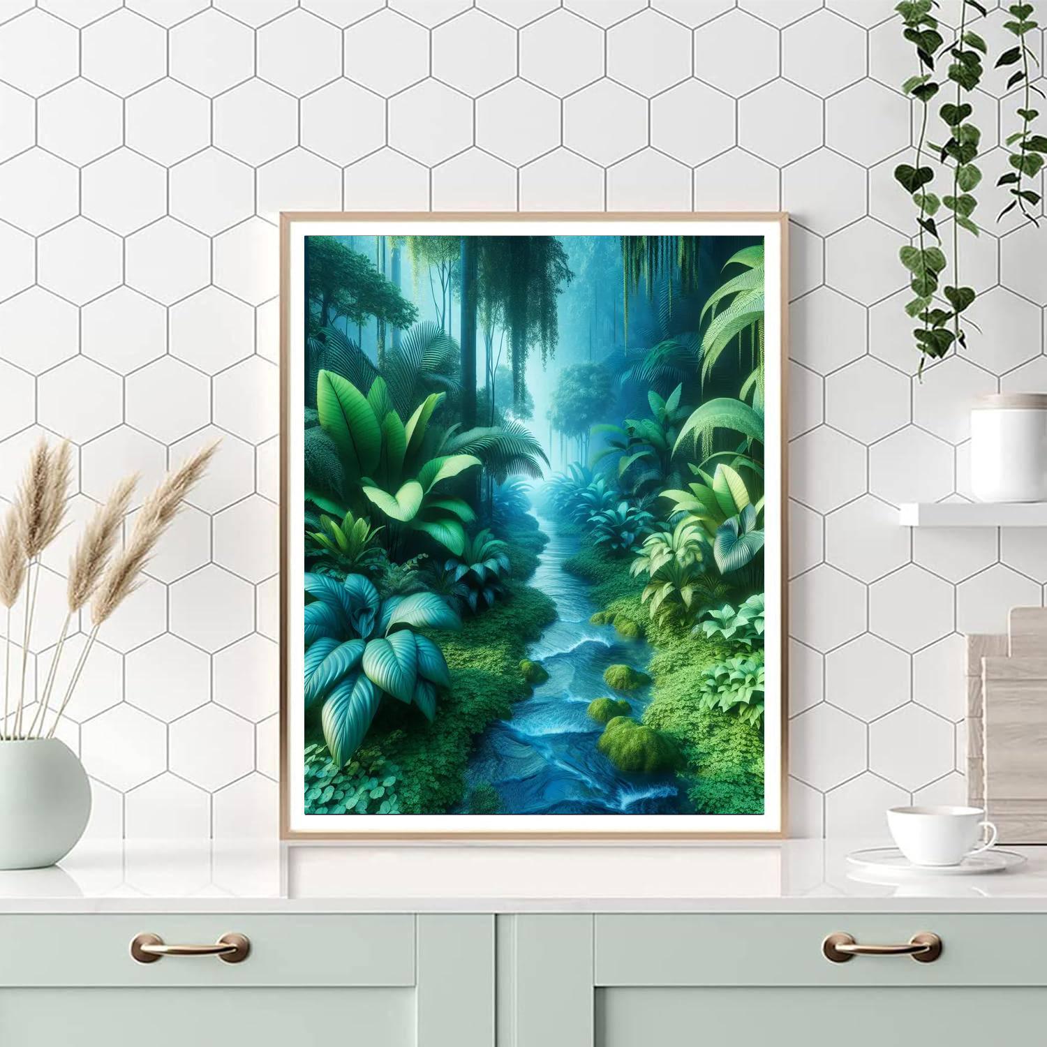 Ethereal Jungle Oasis Numbered Painting Kits