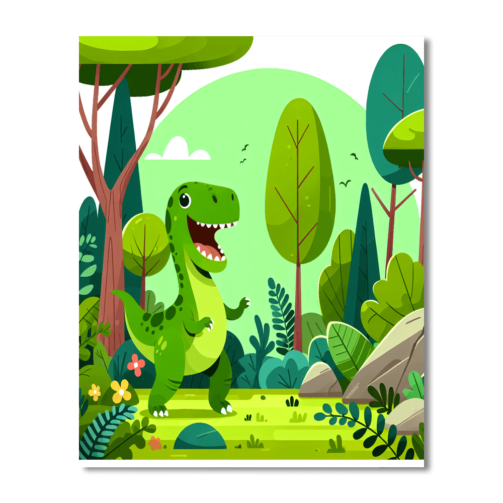 Dino Explorer Paint By Numbers
