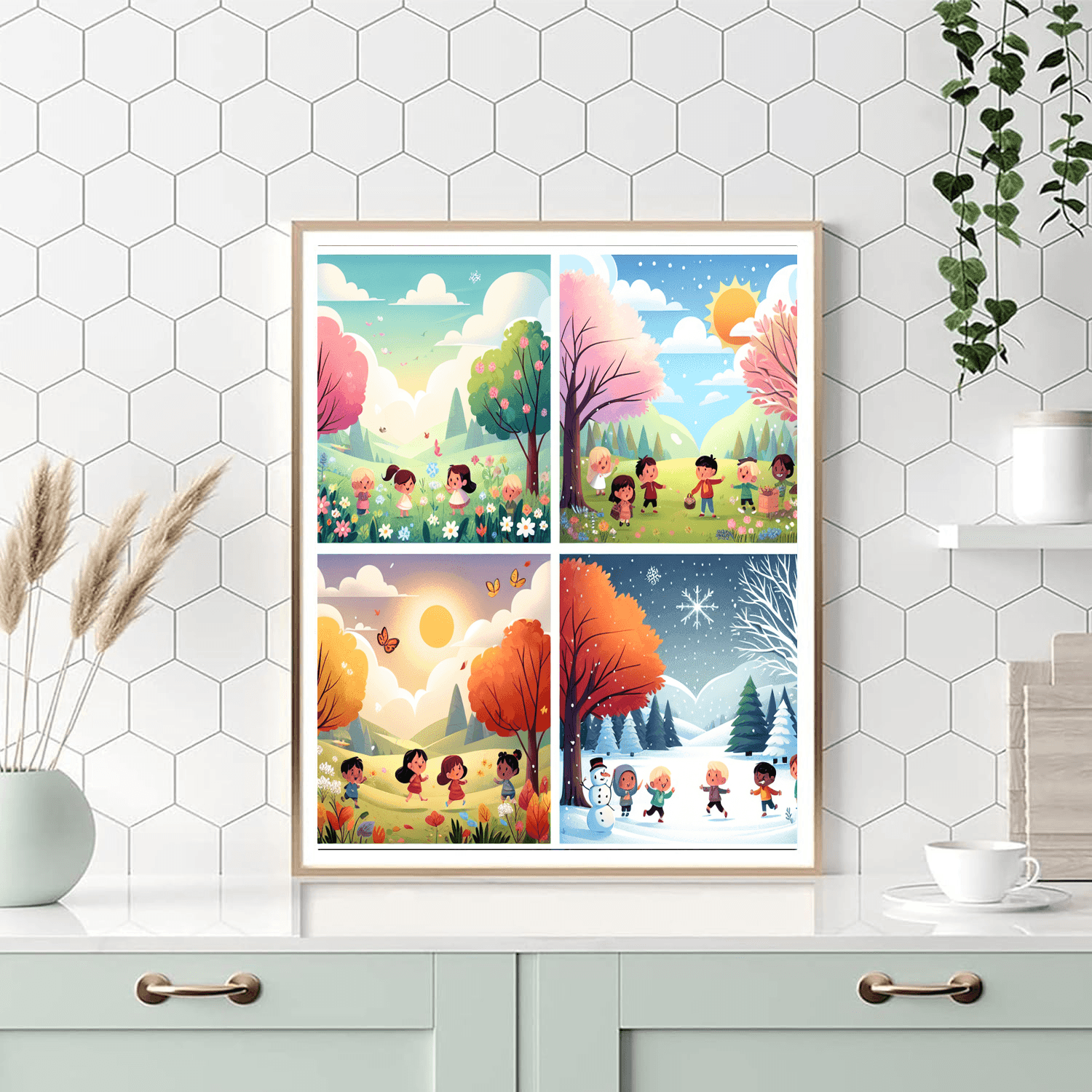 Adventure Through Seasons Number Painting