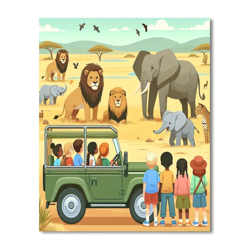 Safari Secrets Number Painting