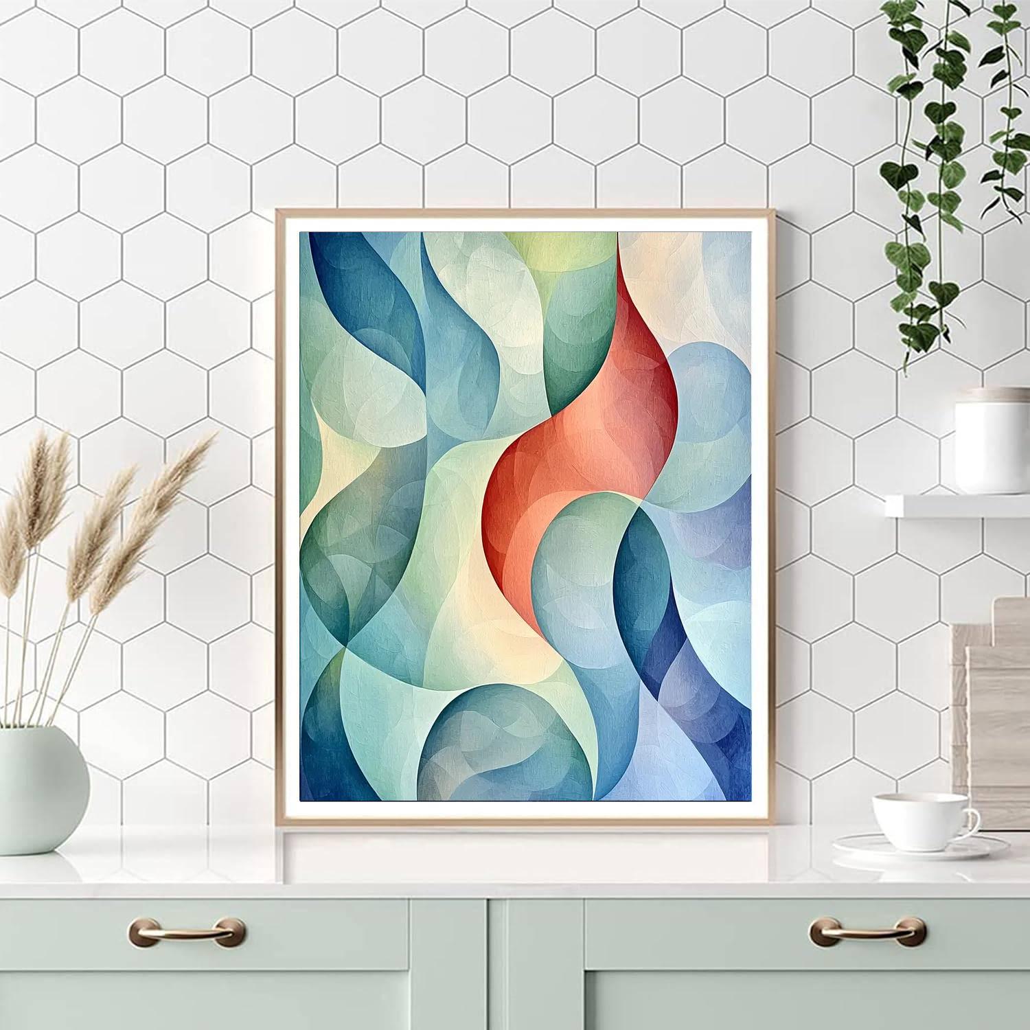 Paul Klee Inspired Echoes Of Harmony  Painting Number Kit