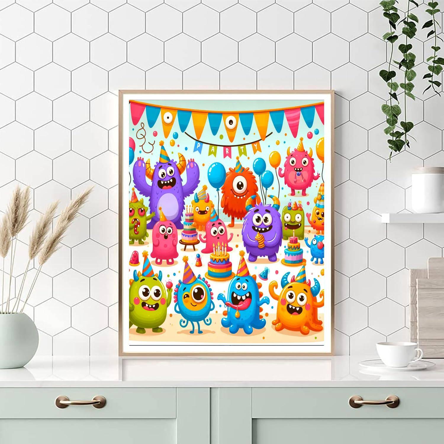 Kooky Monster Party Paint By Number