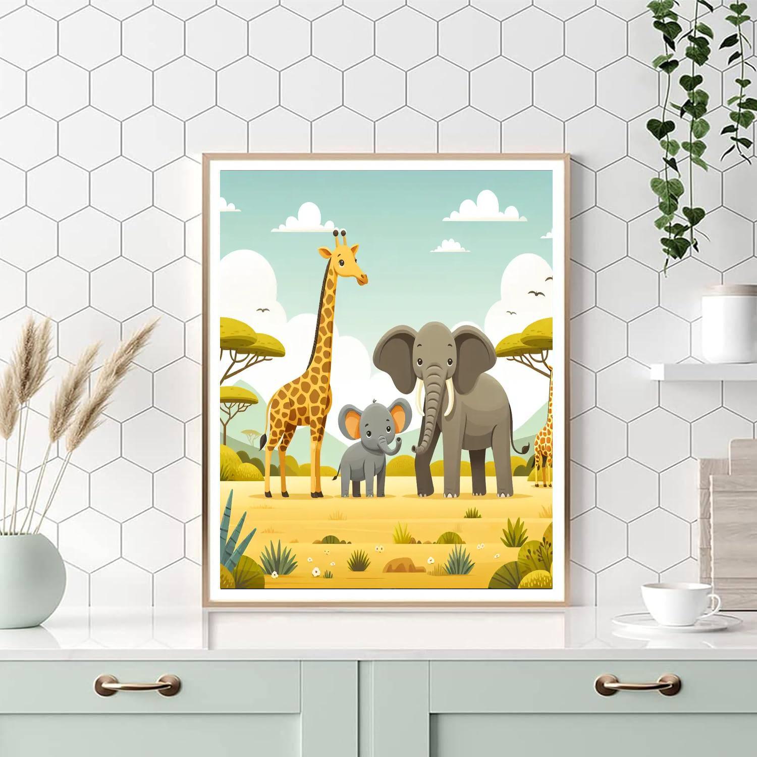 Animal Kingdom Safari Adventure Paint By Numbers Kits