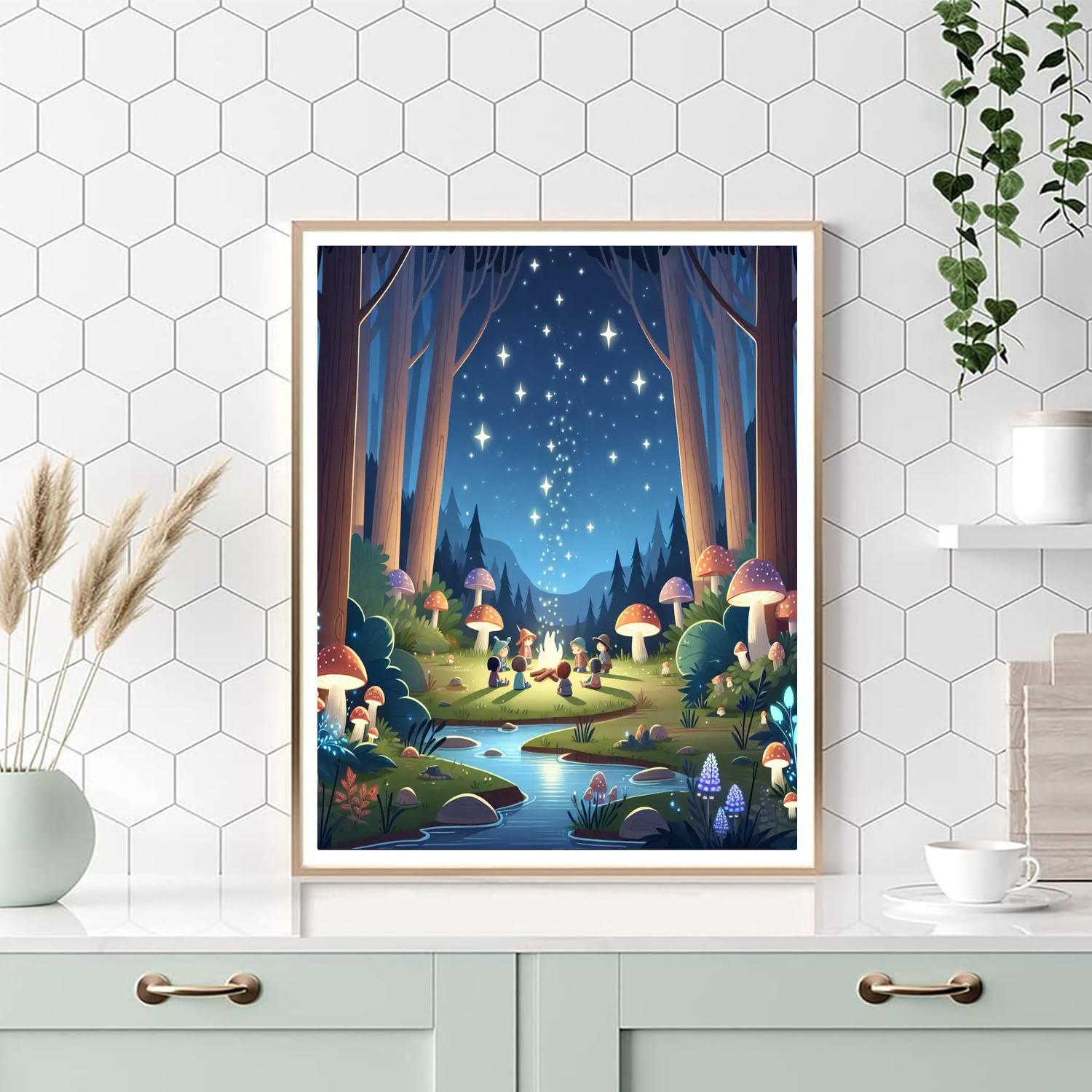Magic Forest Retreat Painting Number Kit