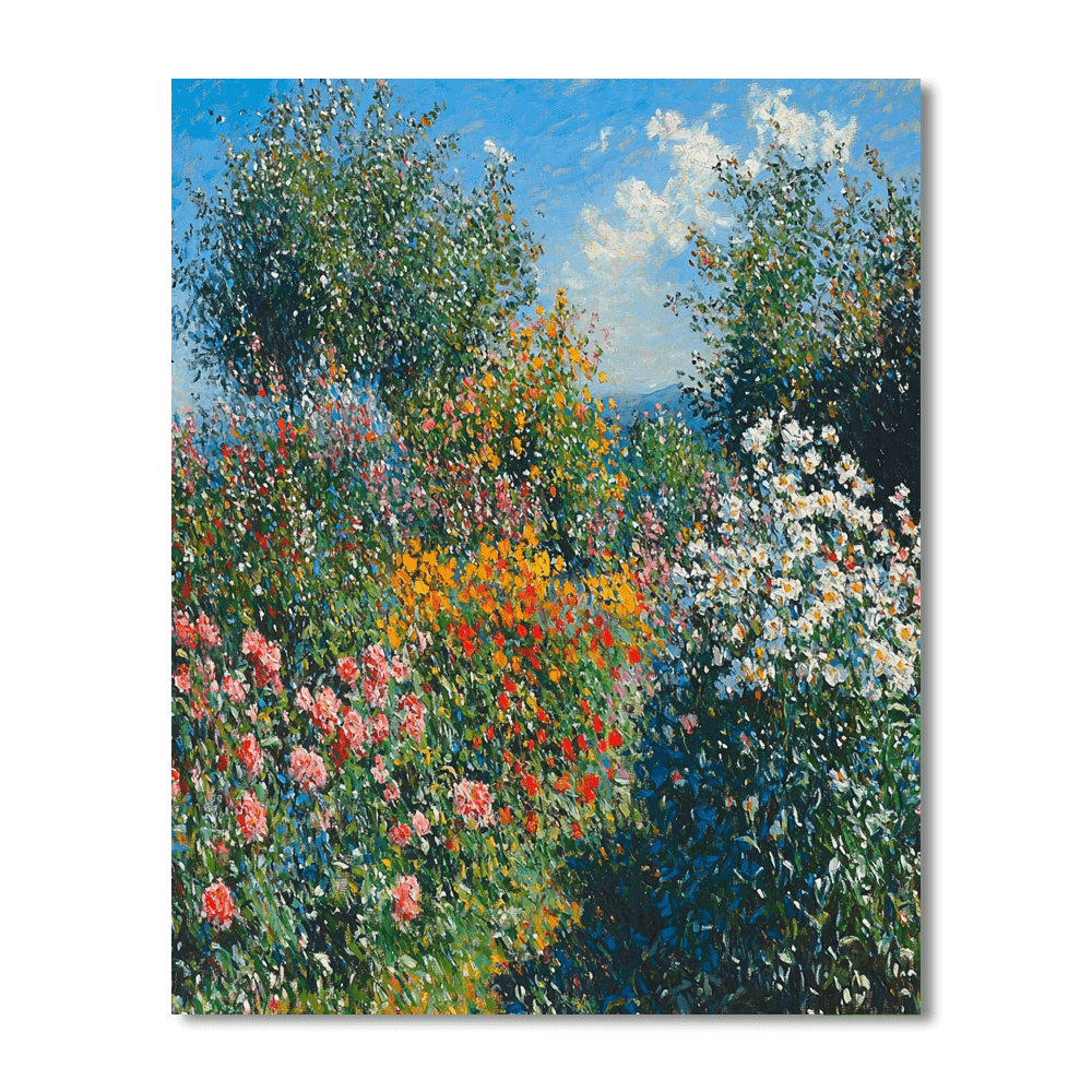 Claude Monet Inspired Garden Symphony  Paint By Numbers