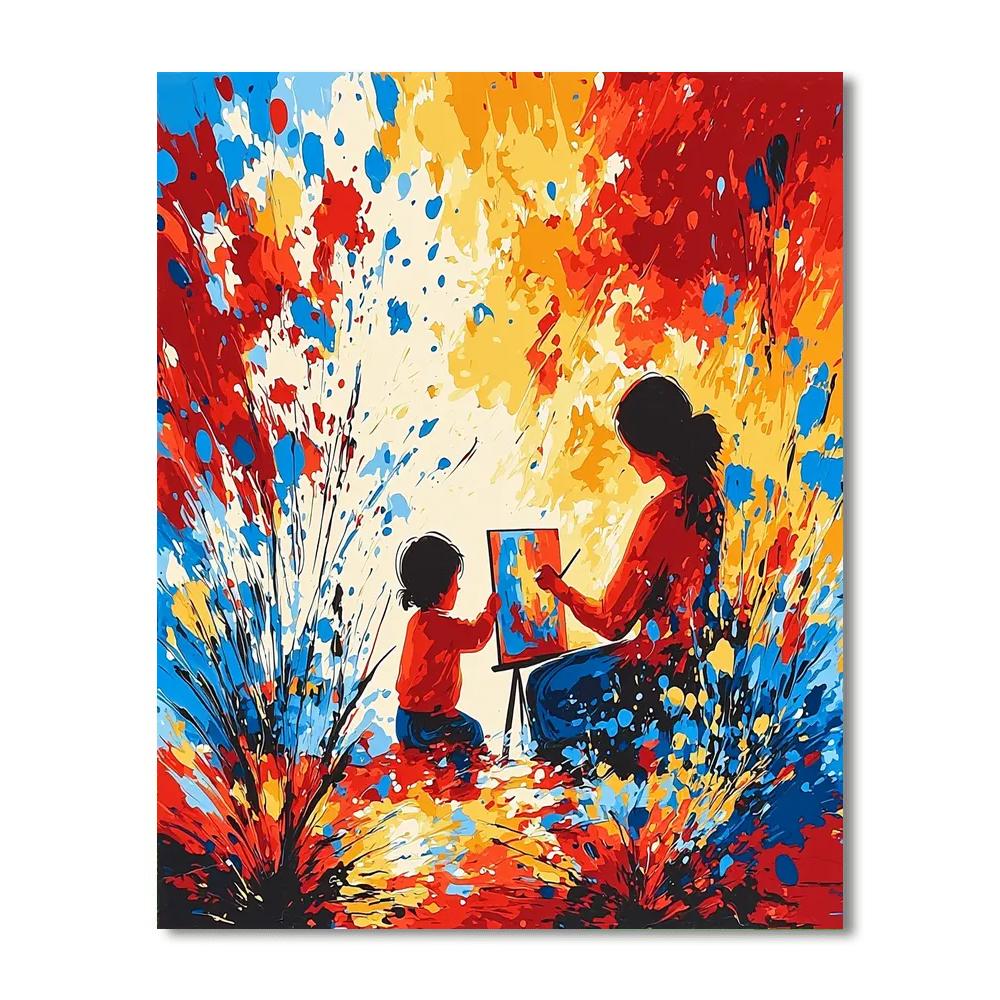 A Canvas Of Love Number Painting