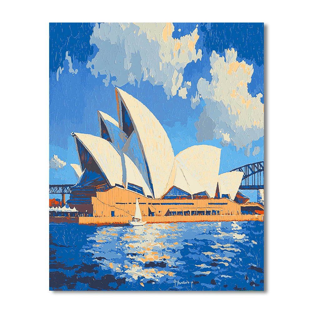 Sydney Opera House - Australia DIY Paint By Numbers