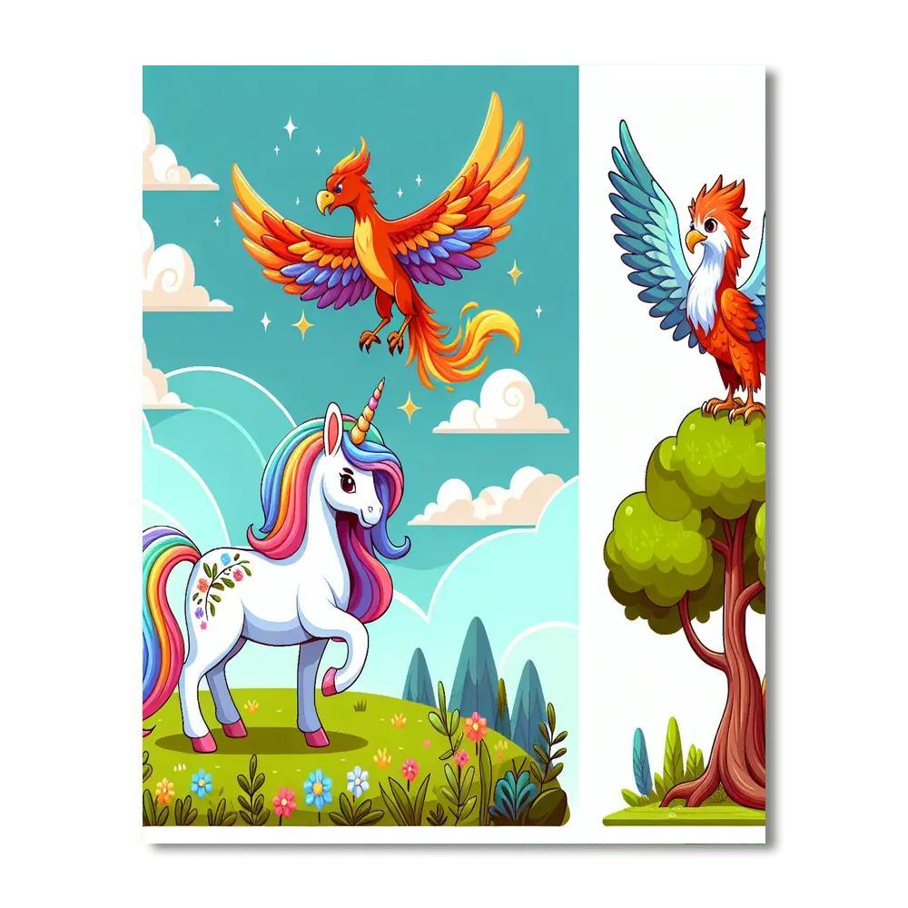 Mythical Beast Quest Paint By Numbers Art
