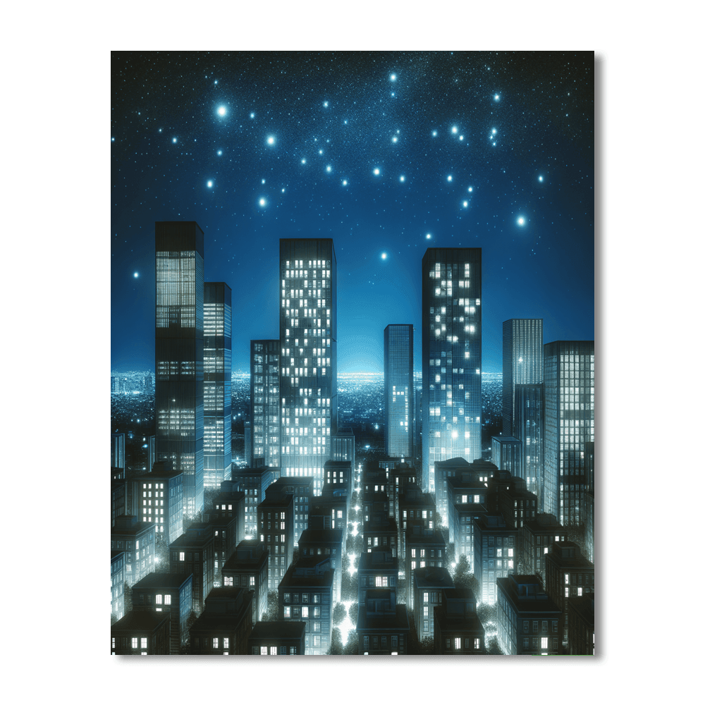 Nocturnal City Symphony Paint By Numbers