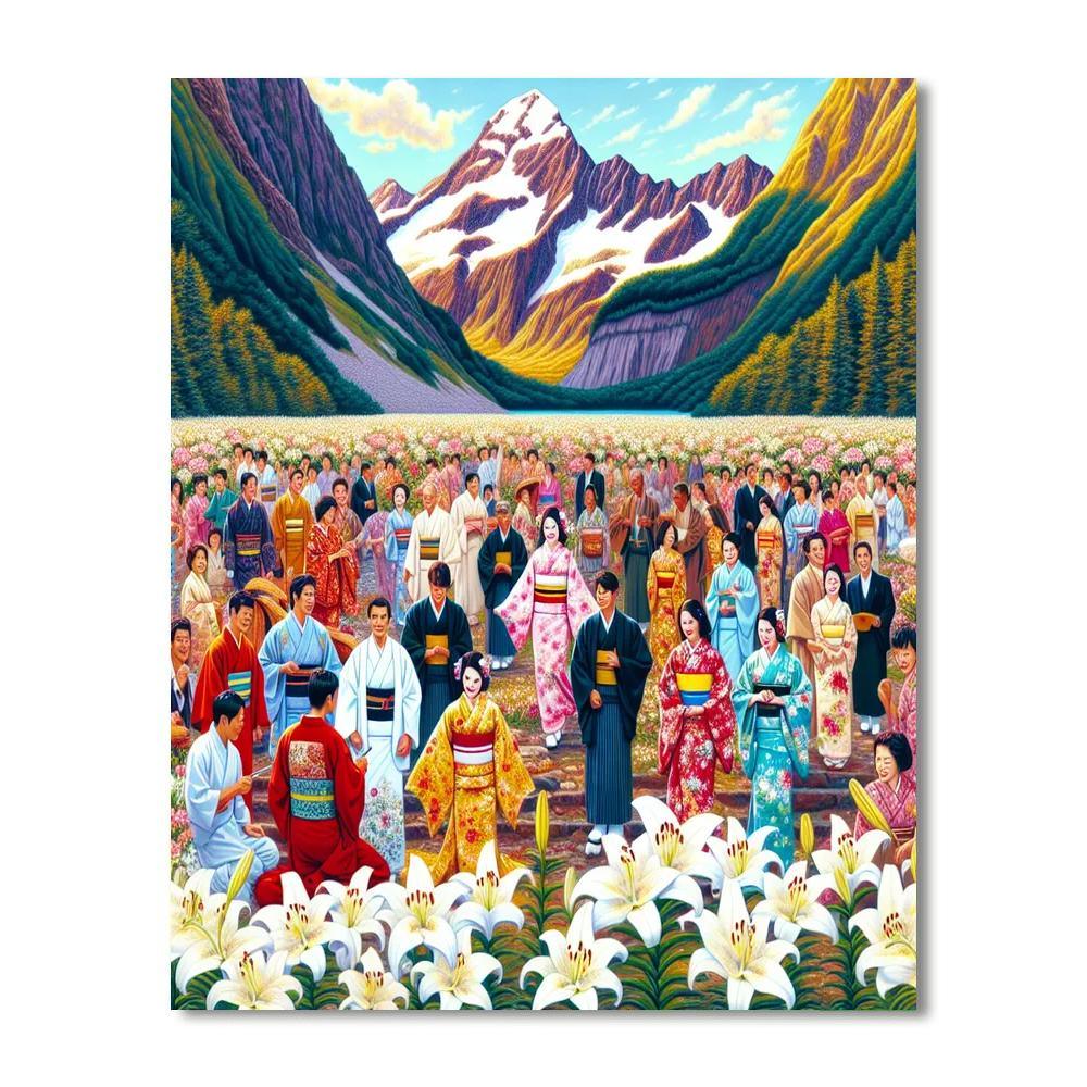 Yamayuri Festival - Japan Painting By Numbers Kit