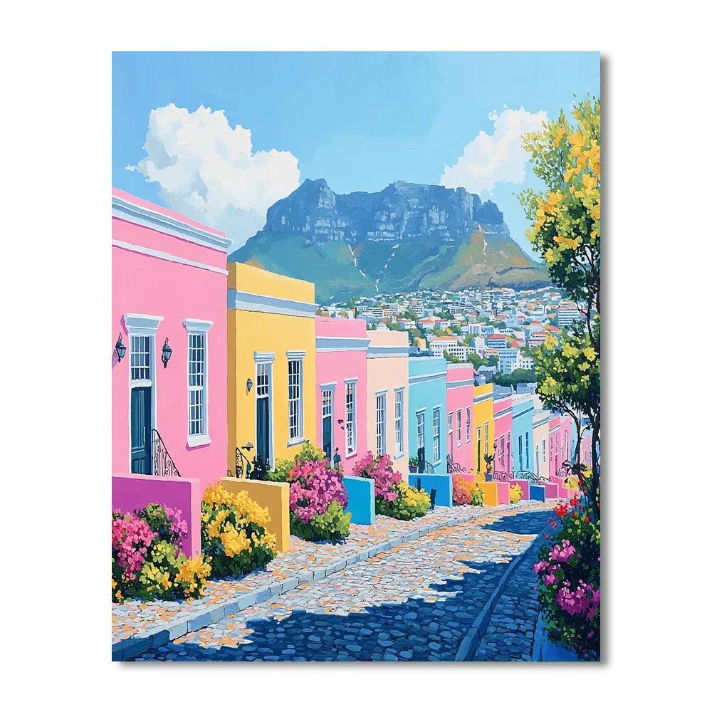 Cape Town's Bo-kaap Neighborhood Painting Number Kit
