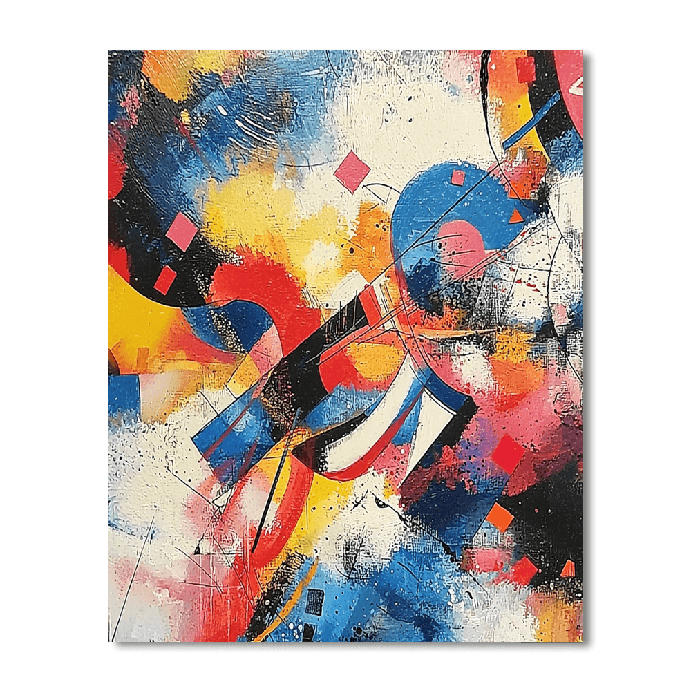 Wassily Kandinsky Inspired Reflections Of Light  Paint By Numbers Art