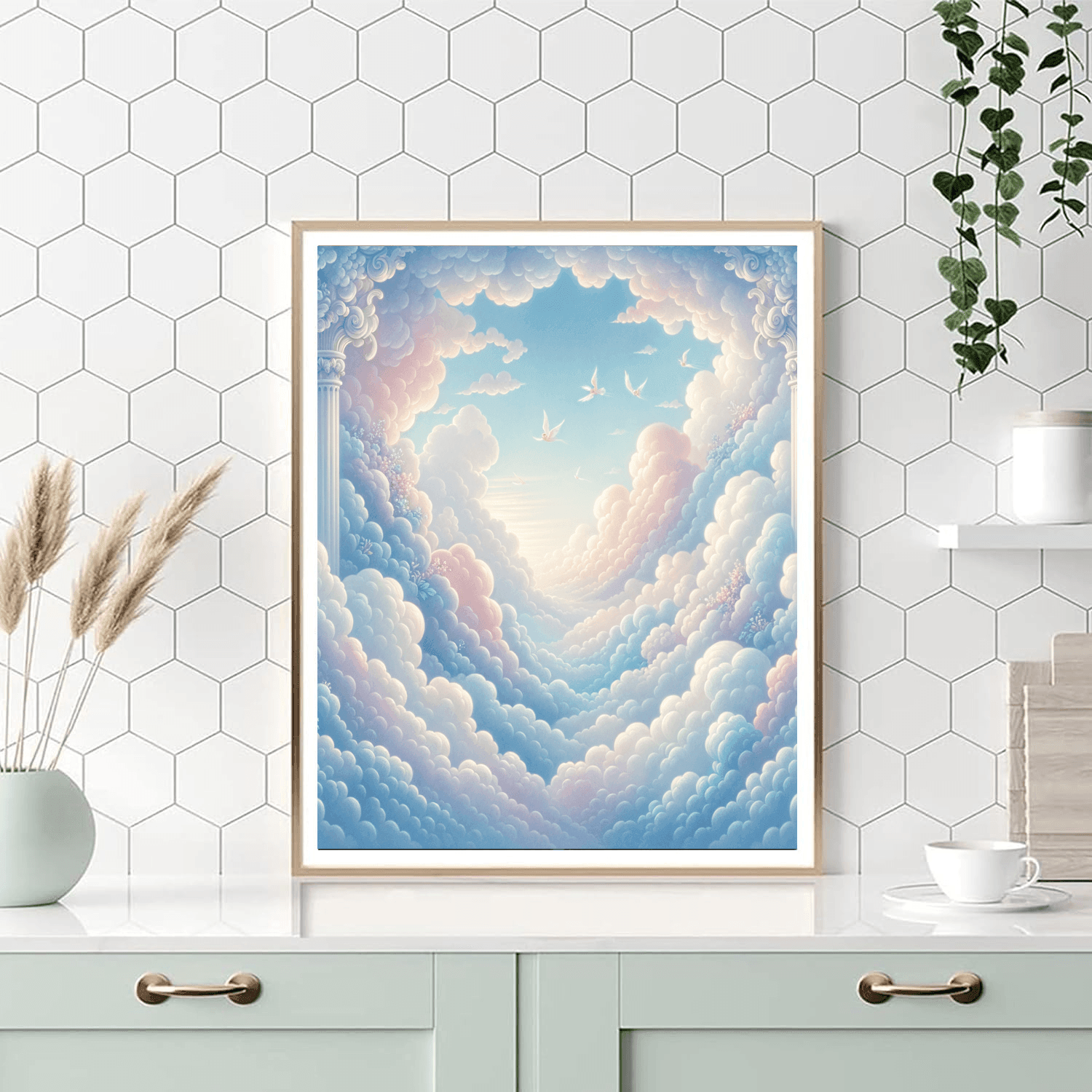 Dreamy Cloud Fantasia Number Painting