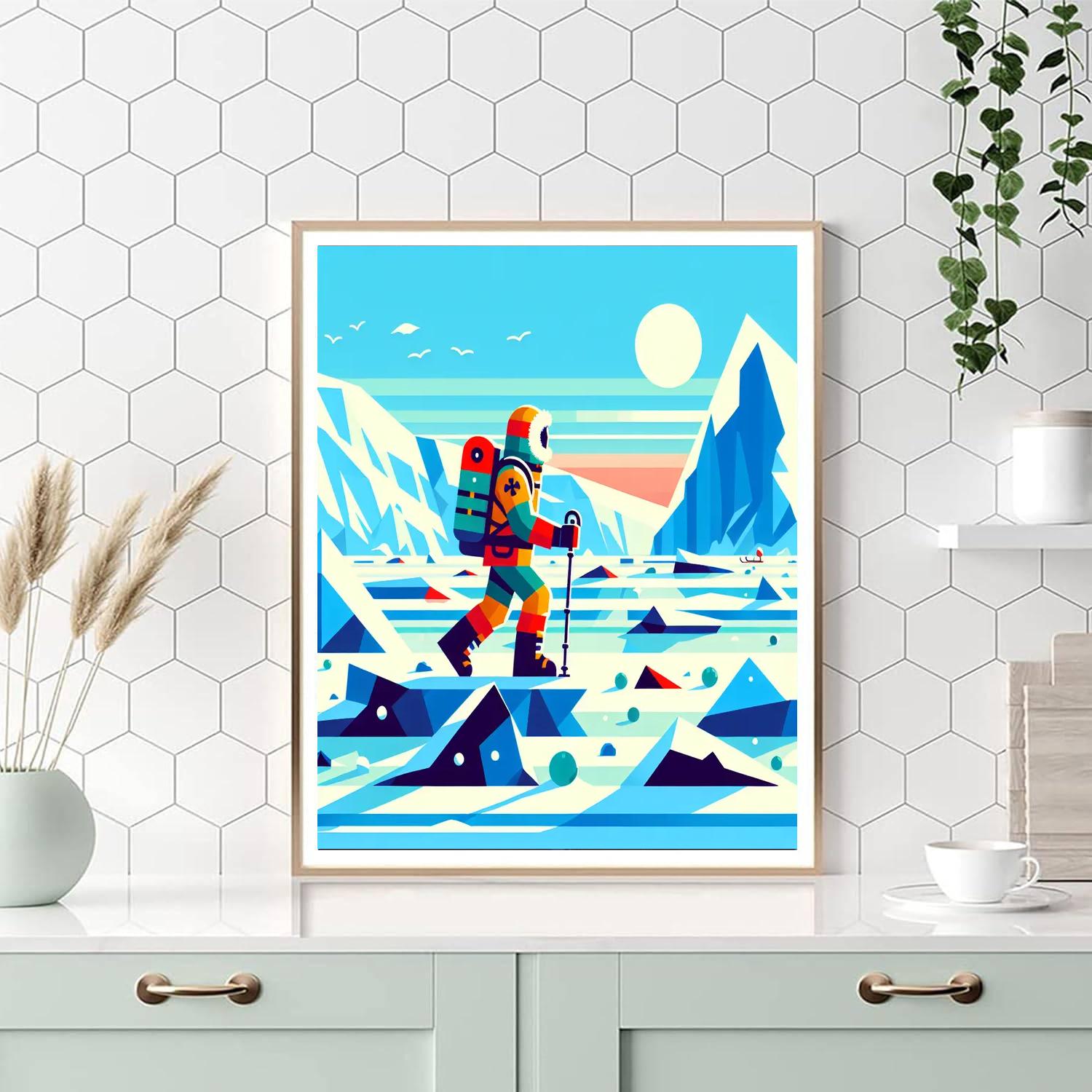 Polar Explorer's Journey Painting By Numbers Kit