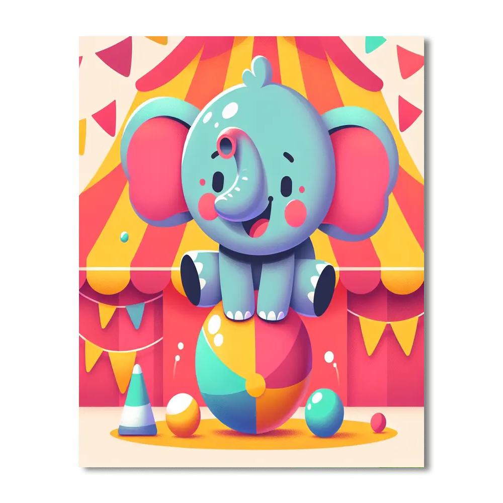 Circus Fun With Animals Paint By Numbers Kits