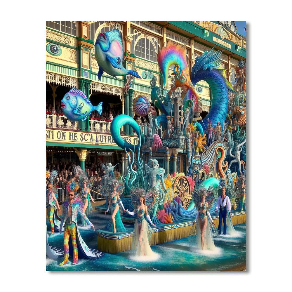 Mermaid Parade - Coney Island Painting Number Kit