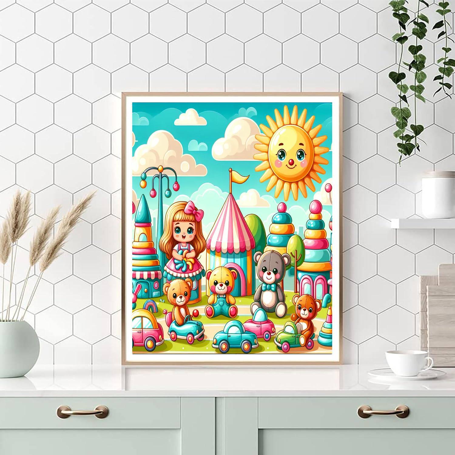 Sunny Day In Toyland Paint By Numbers Kits