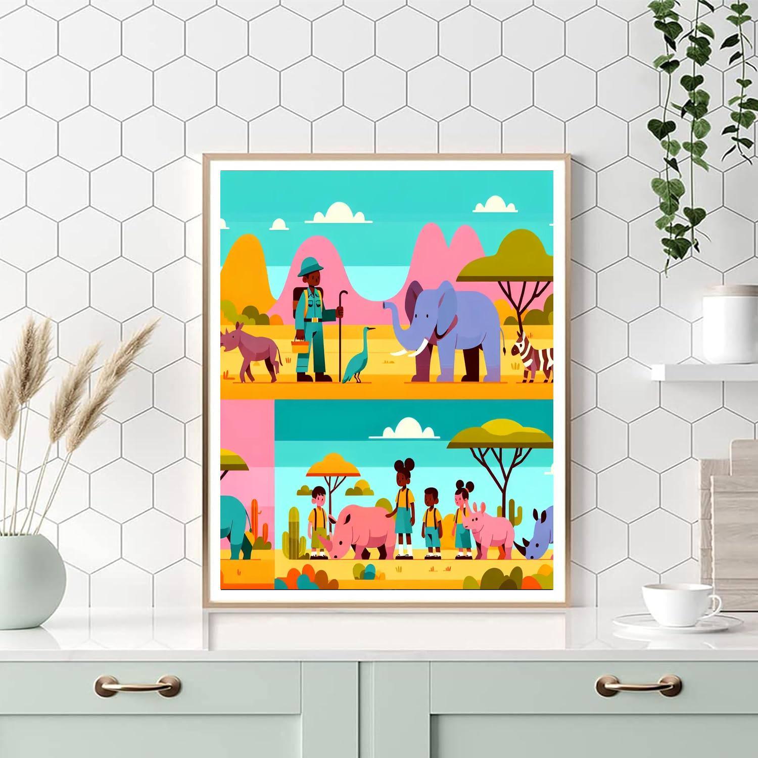 Animal Rescue Safari Paint By Color
