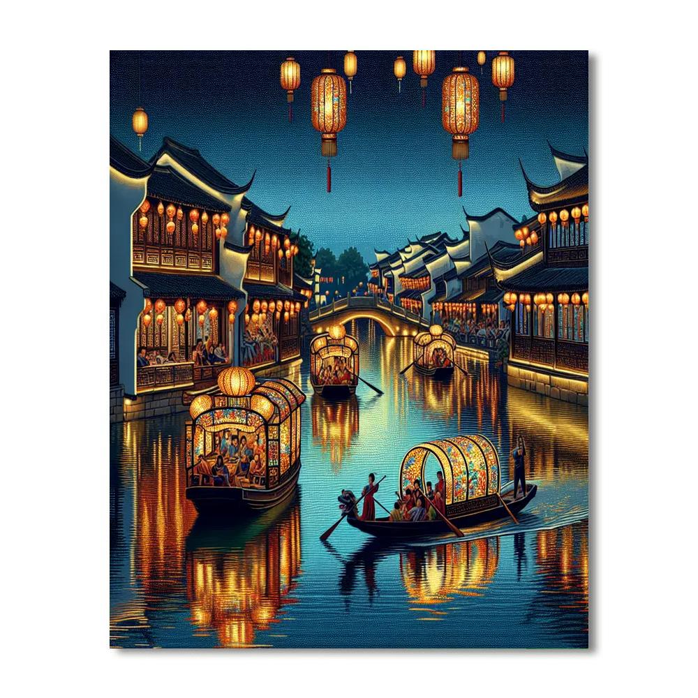 The Venetian Water Festival - China Number Painting