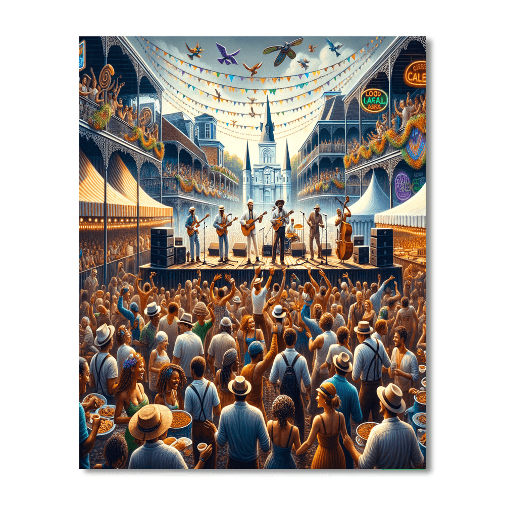 New Orleans Jazz & Heritage Festival Paint By Numbers Kits