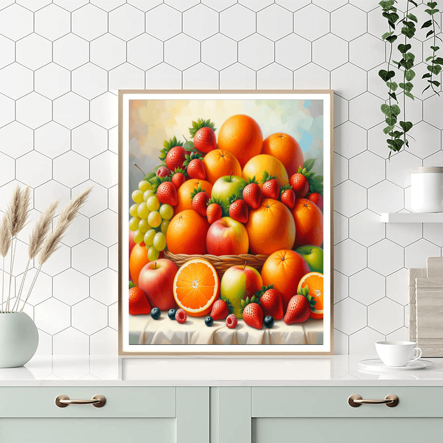 Colorful Fruit Medley Paint By Numbers