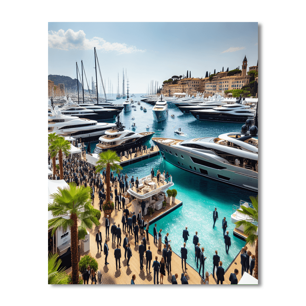 Cannes Yachting Festival - Cannes, France Number Painting
