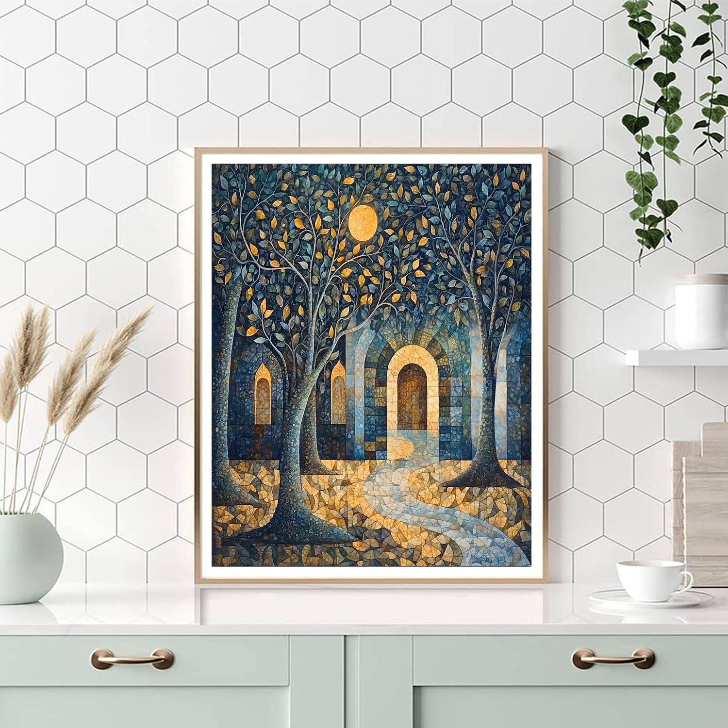 Nandalal Bose Inspired The Symphony Of Sacred Groves  Painting Number Kit