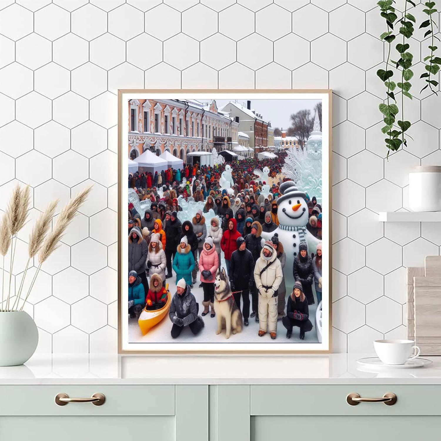 Winter Carnival - Quebec City Numbered Painting Kits