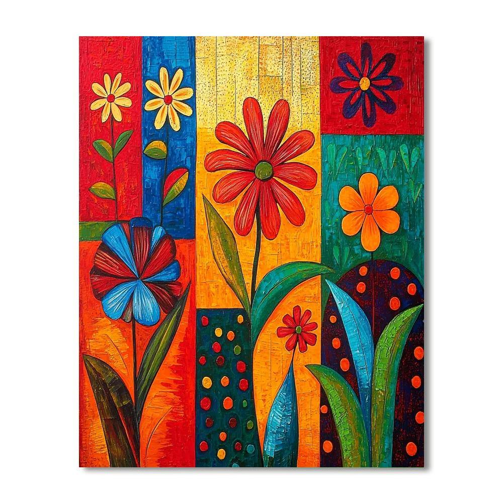 Frida Kahlo Inspired Symbolic Bloom Of Heritage  Paint By Numbers Art