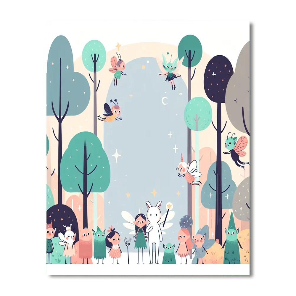 Fairy Tale Forest Escape Painting Number Kit