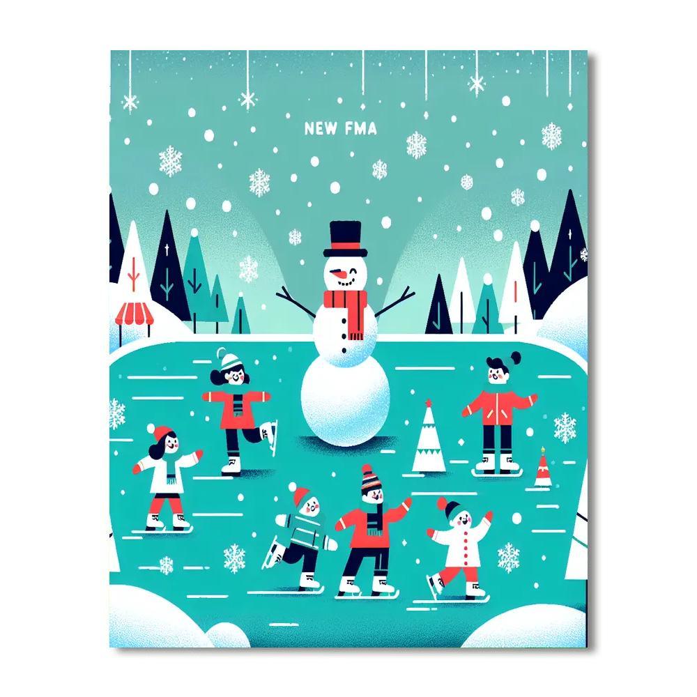 Winter Wonderland Frolic Paint By Numbers Kits