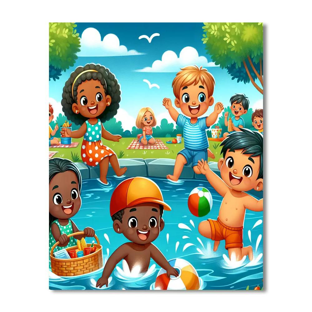 Playful Summer Days Paint By Numbers Kits