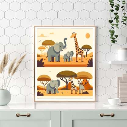 Safari Exploration Day Numbered Painting Kits