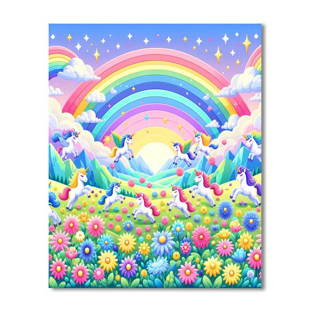 Fantasy Adventure With Unicorns Paint By Number