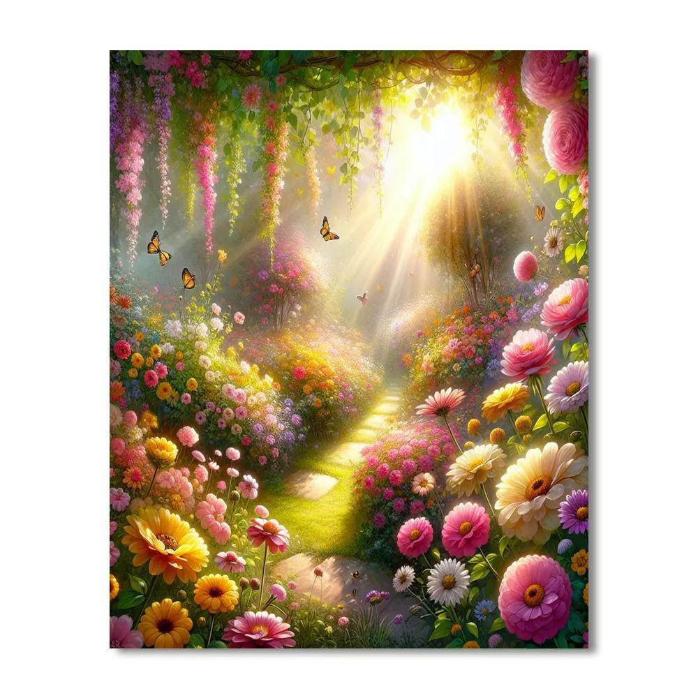 Charming Garden Sanctuary Paint By Color