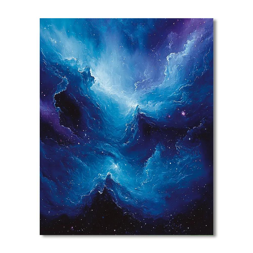 Michelangelo Inspired Galactic Whisper  Paint By Color