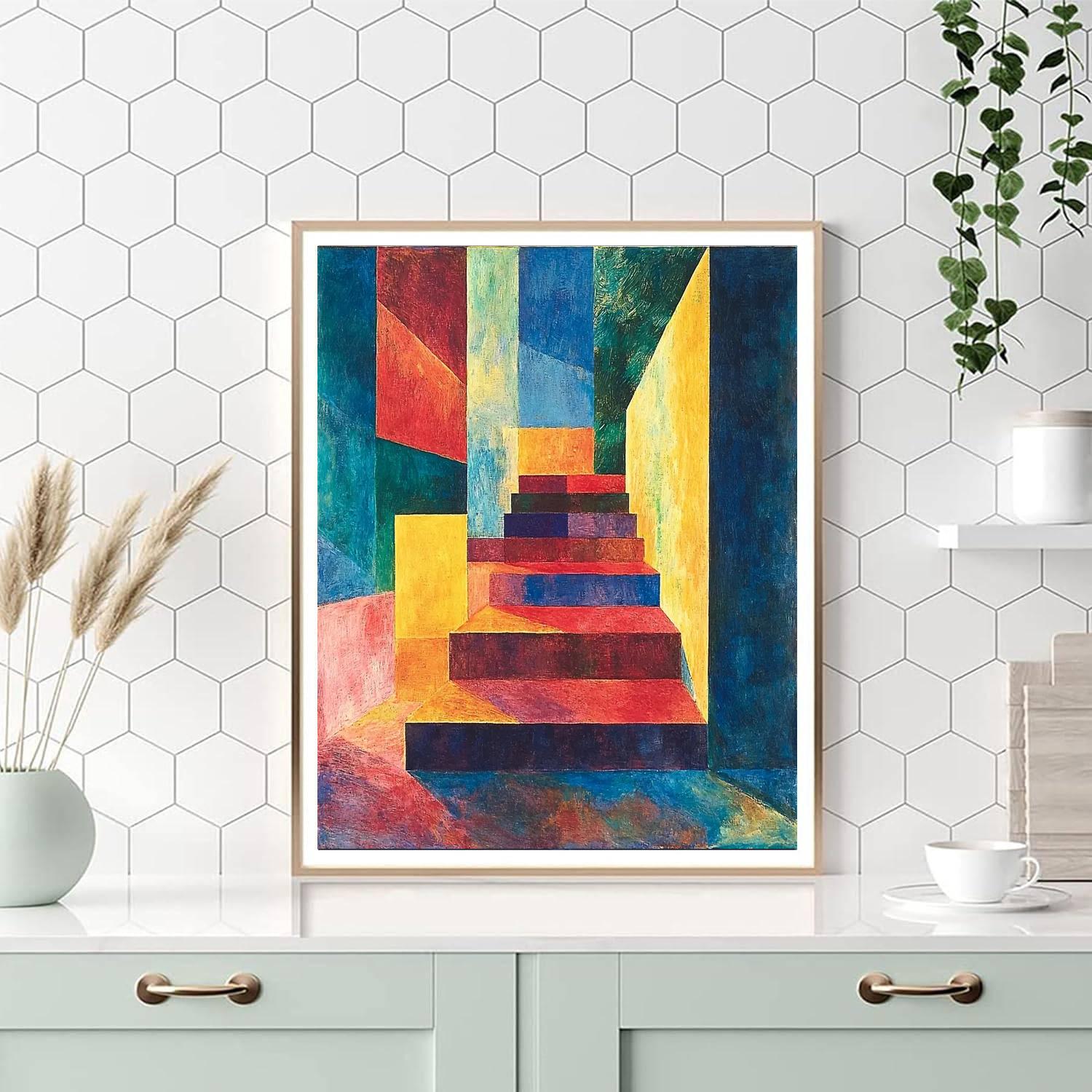 Paul Cézanne Inspired Geometric Euphoria  Paint By Numbers Kits