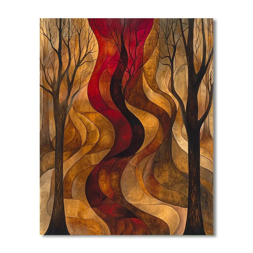 Frida Kahlo Inspired Journey Through Resilience  Painting Number Kit