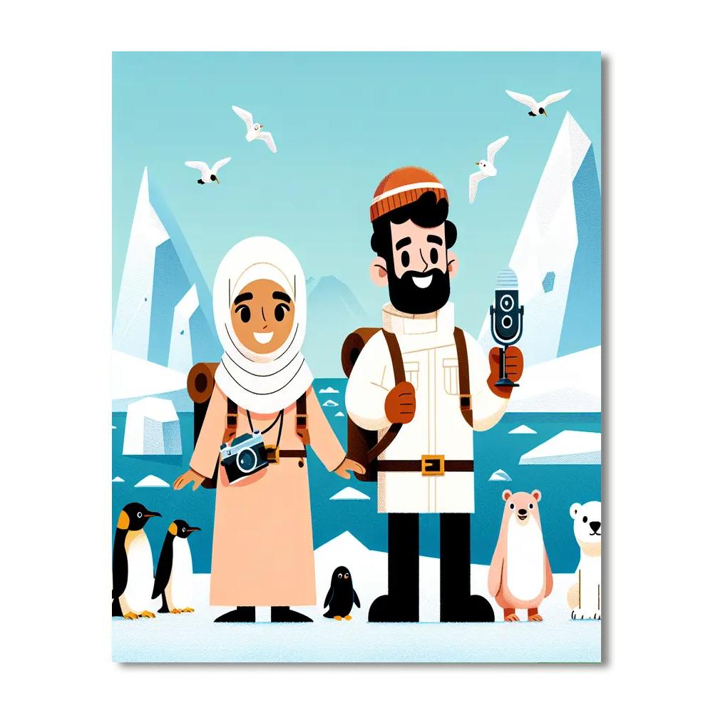 Arctic Expedition Team Paint By Numbers