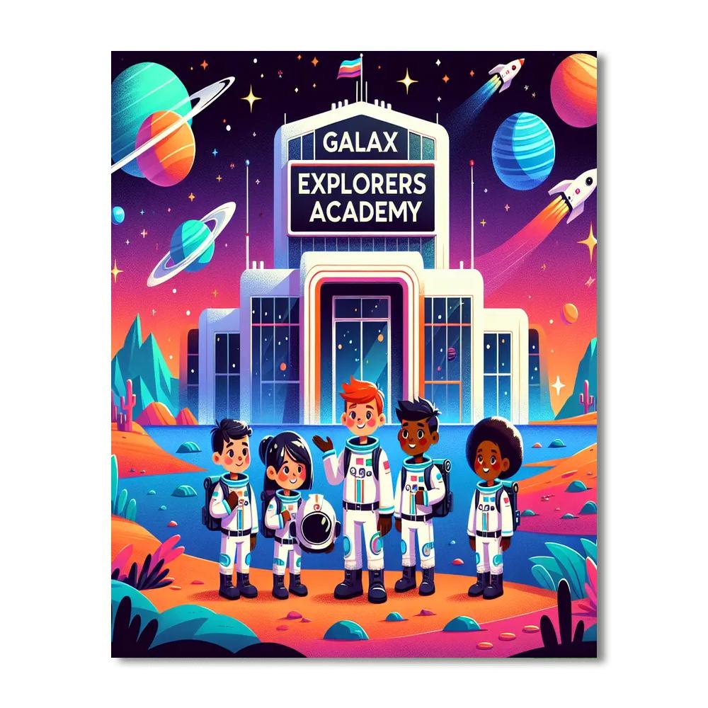 Galaxy Explorers Academy DIY Paint By Numbers