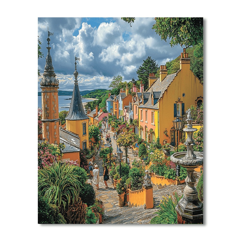 Portmeirion Village - Wales Paint By Numbers