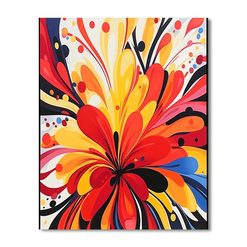 Joan Miró Inspired Fanciful Whirlwind  Paint By Numbers Art