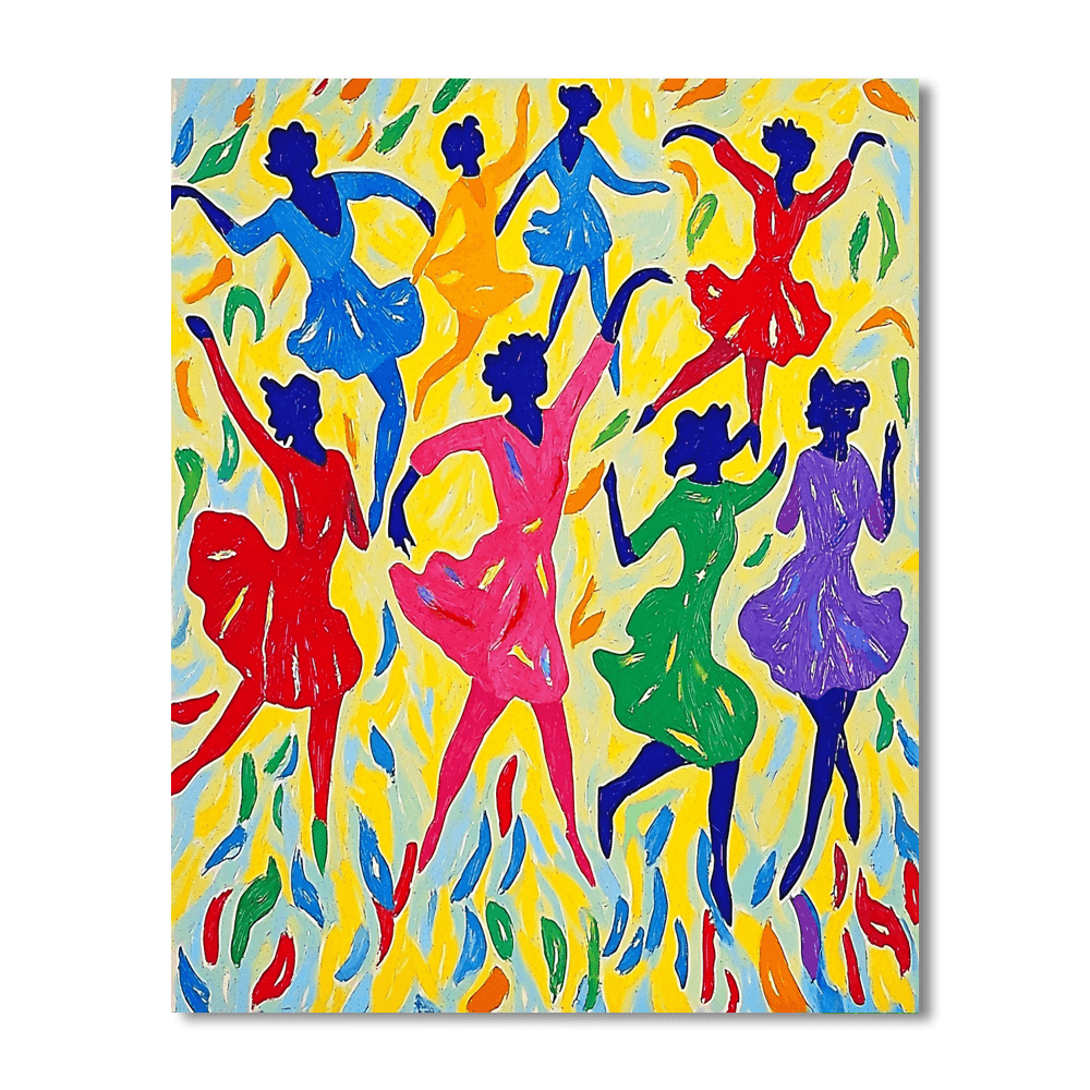 Henri Matisse Inspired Melody In Motion  Paint By Numbers Art