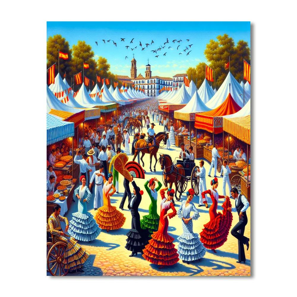 Seville Fair - Seville Paint By Numbers Art