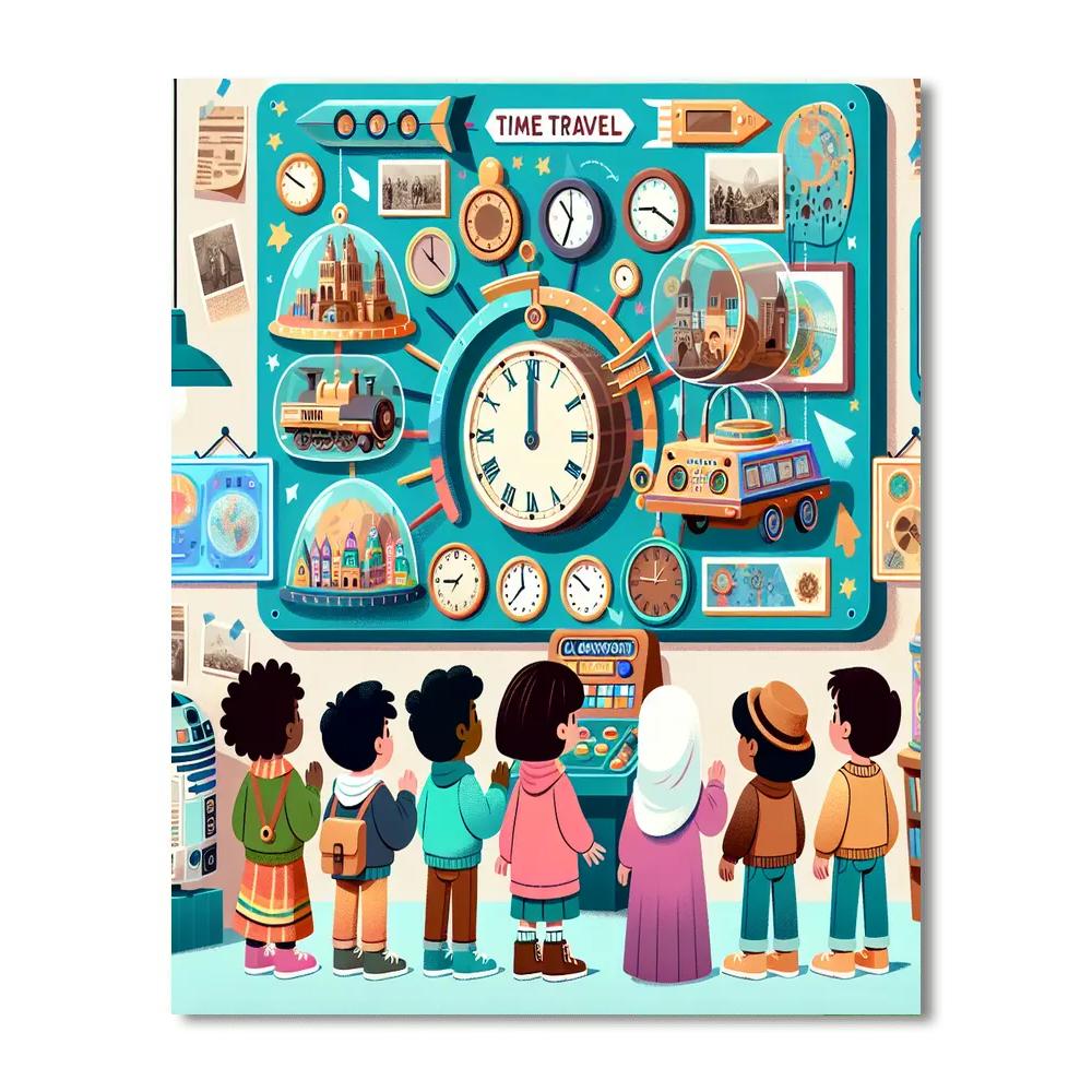 Time Travel Adventure Station Paint By Number