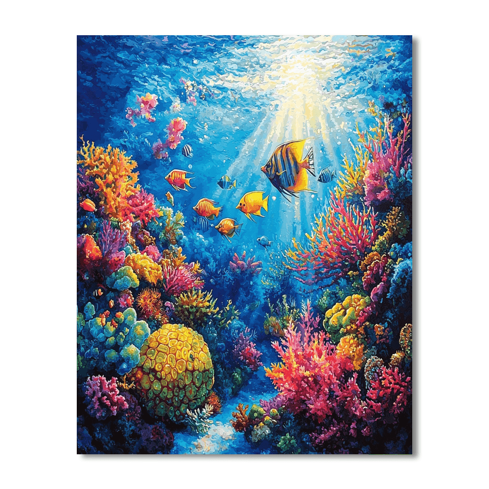 The Great Barrier Reef - Australia Number Painting