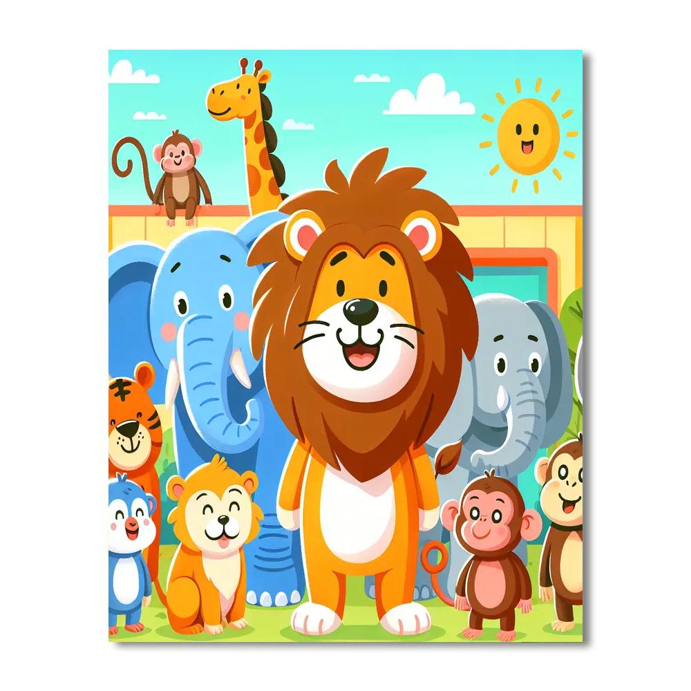 Zoo Fun Number Painting