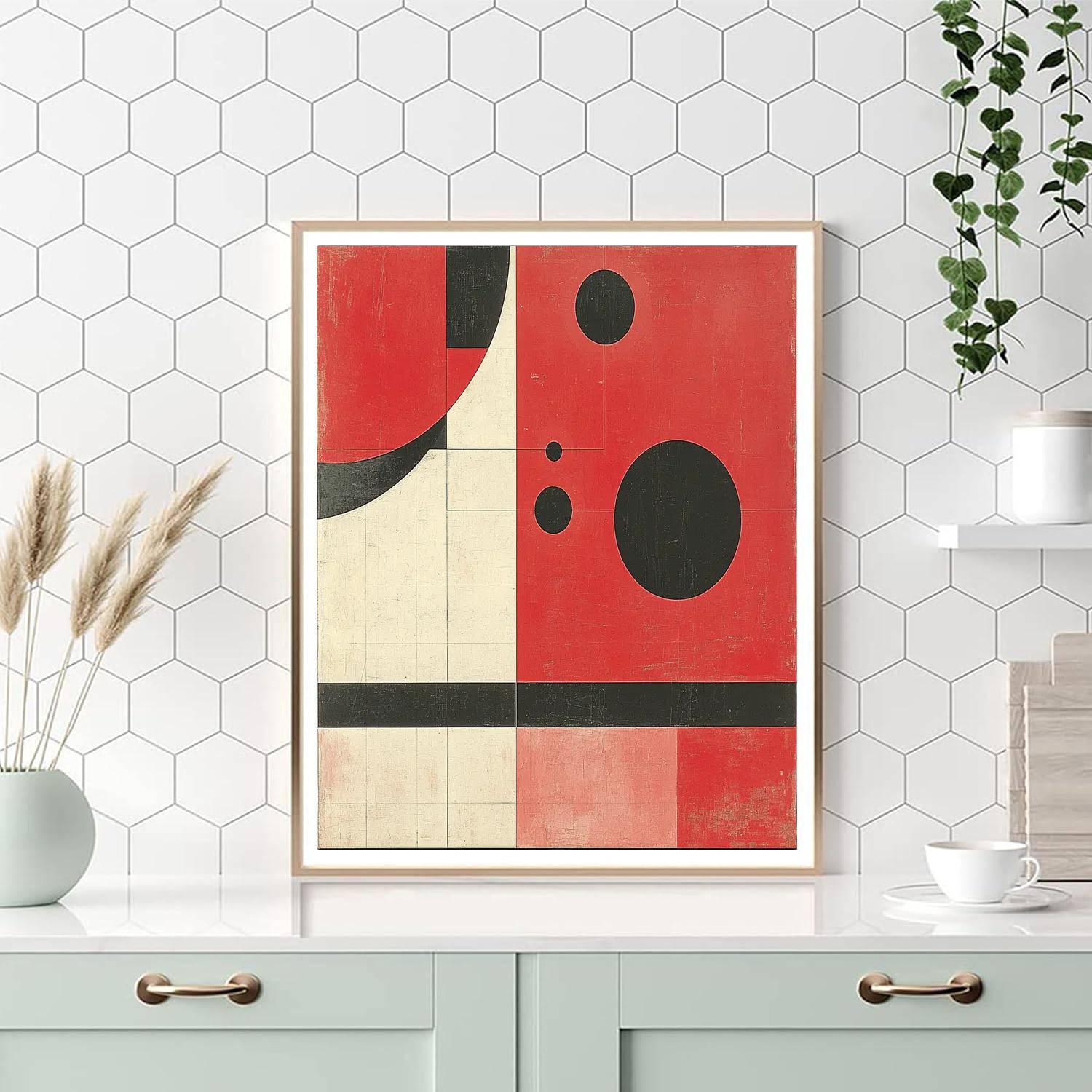 Kazimir Malevich Inspired Cosmic Balance Symphony  Paint By Color