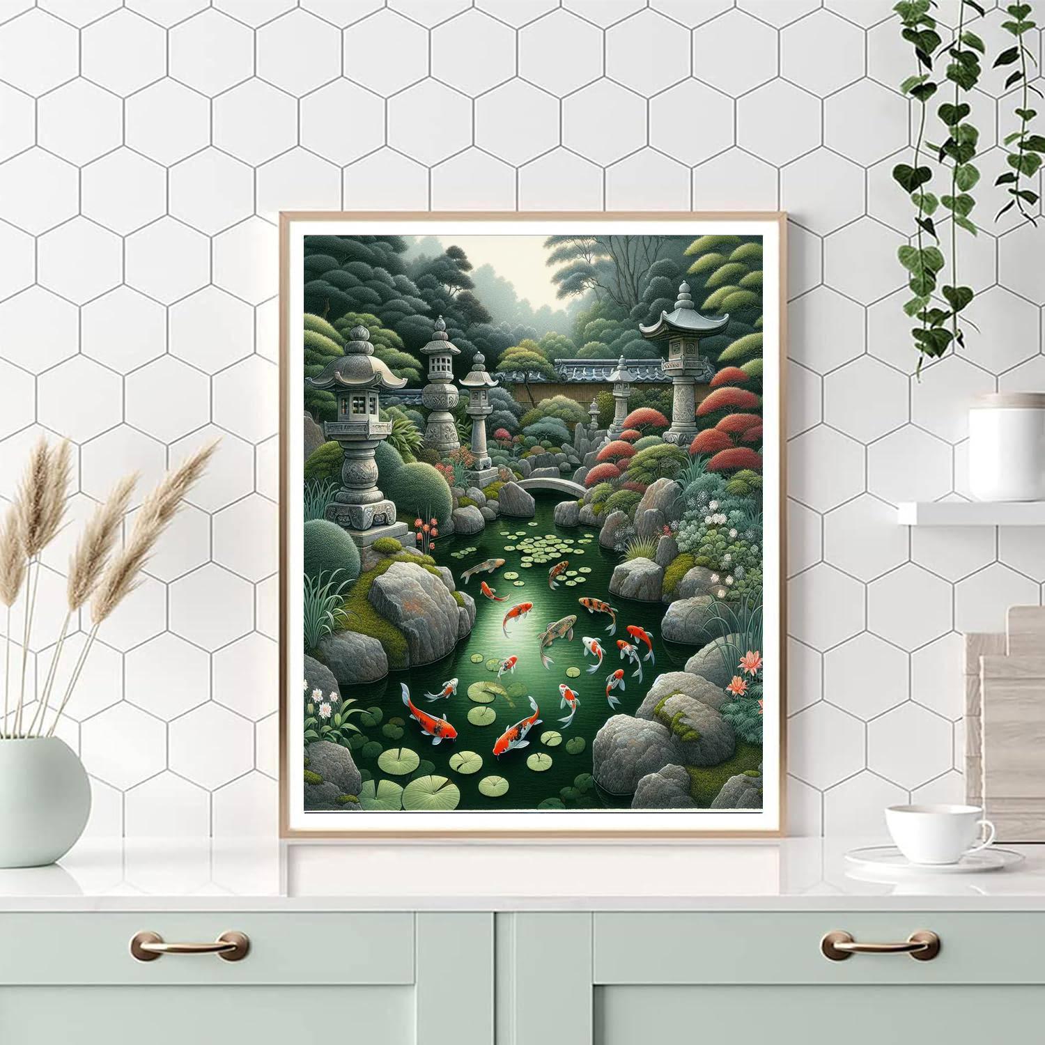 Secluded Japanese Garden - DIY Painting By Numbers Kit – Artistry Rack