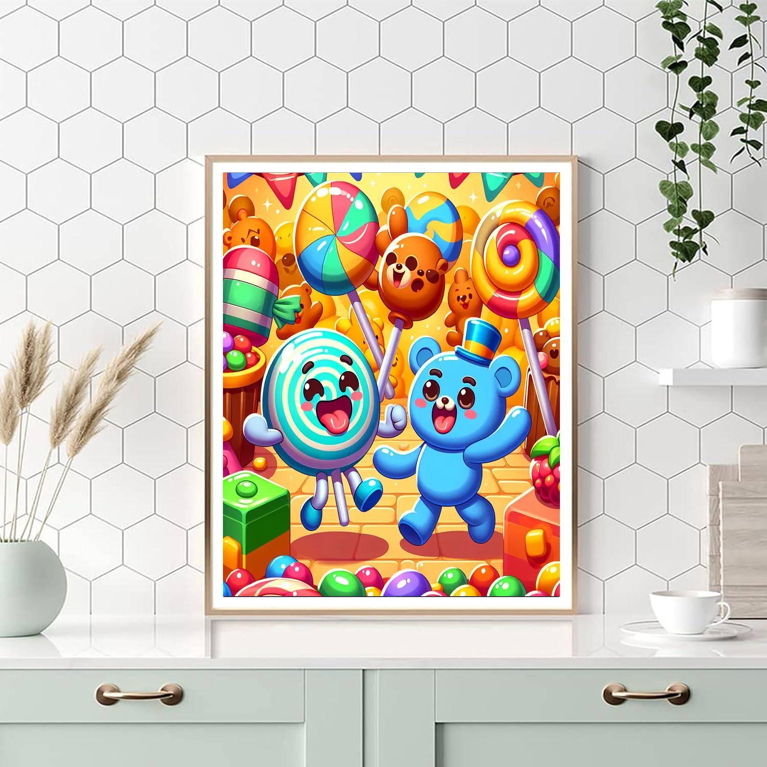 Adventures In Candy Kingdom Paint By Numbers Art